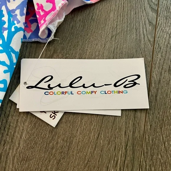 NWT Lulu B Coral Reef Print Shift Dress UPF 50 Plus Size Small new with tags​ - Picture 2 of 12